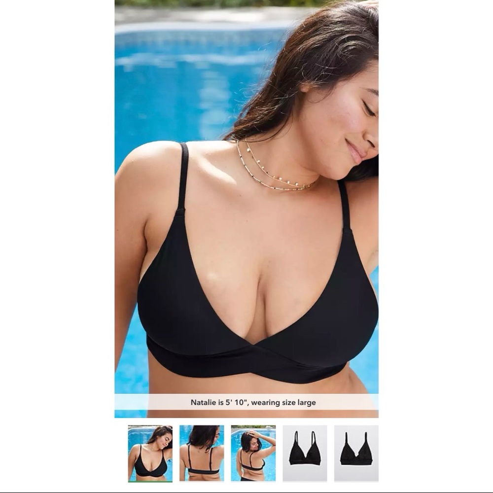 Aerie Crossover Triangle Bikini Top.